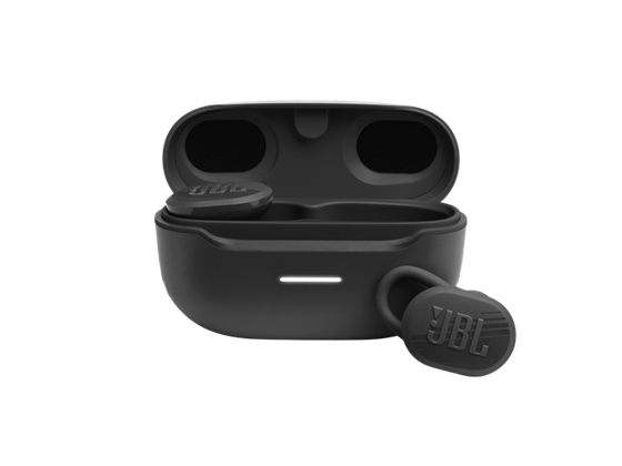 AUDIFONO JBL ENDURANCE RACE TWS, INALAMBRICO, RESISTENTE AL AGUA Y AL POLVO, SONIDO JBL PURE BASS, HASTA 30 HORA DE DURACIÓN DE BATERÍA,  TECNOLOGÍA TWISTLOCK, MICRÓFONO Y ASISTENTE DE VOZ,COMPATIBLE CON ANDROID Y APPLE, COLOR NEGRO (JBLENDURACEBLKAM).