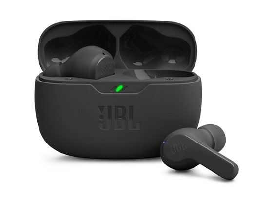 AUDIFONO JBL VIBE BEAM,INALÁMBRICOS CON SONIDO DE GRAVES PROFUNDOS, BLUETOOTH 5.2, RESISTENTE AL AGUA Y AL POLVO, LLAMADAS MANOS LIBRES CON VOICEAWARE, HASTA 32 HORAS DE DURACIÓN DE LA BATERIA, COLOR NEGRO. (JBLTBEAMBLKAM)