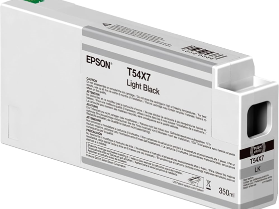 CARTUCHO EPSON T54X700 ULTRACHROME HD NEGRO CLARO 350 ML PARA PLOTER EPSON 7000 SURECOLOR.