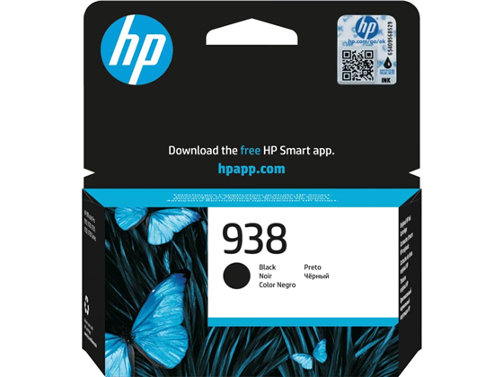 CARTUCHO HP 938 - 4S6X8PL - NEGRO - 1,200 PAGINAS - PARA IMPRESORA OFFICEJET WIDE FORMAT MFP 9730