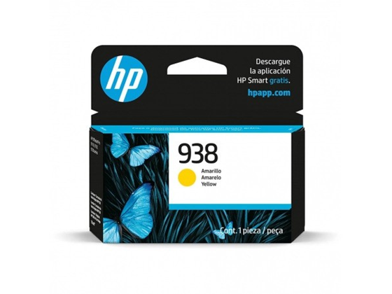 CARTUCHO HP 938 - 4S6X7PL - YELLOW - 800 PAGINAS - PARA IMPRESORA OFFICEJET WIDE FORMAT MFP 9730