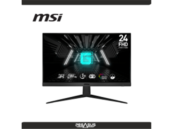 MONITOR MSI G2412F 24", 2X HDMI, 1X DP,  180 HZ RAPID IPS FHD GAMING MONITOR FREESYNC PREMIUM (AMD ADAPTIVE SYNC) 1920 X 1080.
