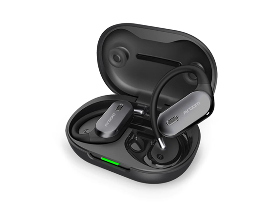 AUDIFONO ARGOM SKEIPODS E90, AURICULARES ESTÉREO INALÁMBRICOS,CON CANCELACION DE RUIDO, BT VERSION 5.3, RESISTENCIA AL AGUA IPX5, PUERTO DE CARGA USB TIPO C, MICROFONO INCORMPORADO, NEGRO. (ARG-HS-5090BK)