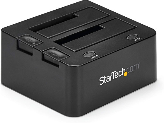 DOCKING STATION STARTECH PARA DUPLICAR DISCO DUROS, 2.5", 3.5" SATA SSD HDD - USB-A 3.2 GEN 1