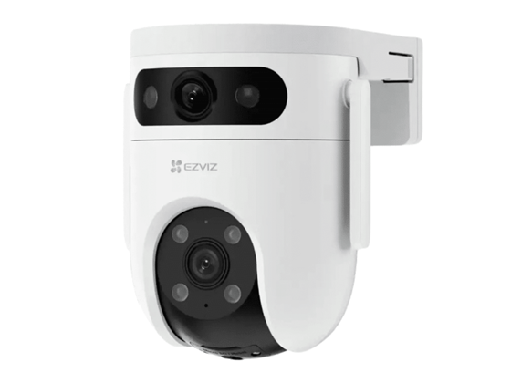CAMARA DE EXTERIOR MARCA EZVIZ, MODELO H9C DUAL, SOPORTA MEMORIA HASTA 512 , DETECTOR DE MOVIMIENTO, CHARLA BIDIRECCIONAL, ALERTA DE VOZ, IP66. 3K