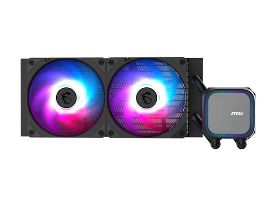 ABANICO PARA CPU MSI SERIE MAG CORELIQUID A13 240 ALL-IN-ONE LIQUID CPU COOLER, 3*120MM ARGB, NEGRO, COMPATIBLE CON INTEL LGA  1700 / 1851, AMD AM5 / AM4.