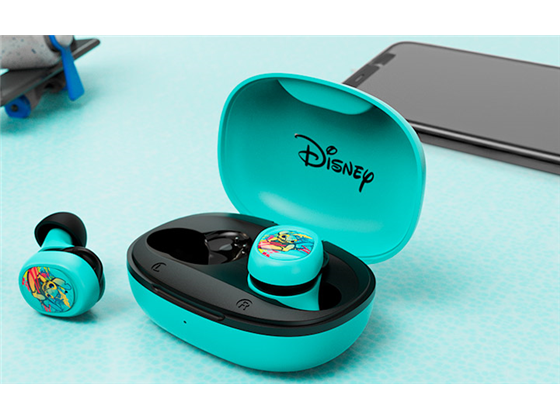 AUDIFONO CON MICROFONO WIRELESS XTECH DISNEY STICH, EARBUDS TWS, BLUETOOTH, HASTA 4 HORAS DE REPRODUCCION CONTINUA, AZUL, (XTH-D701ST-BL)