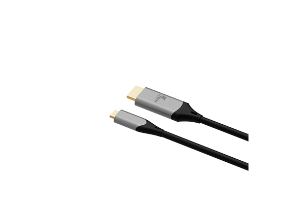 CABLE XTECH USB-C MACHO A HDMI MACHO, 6FT, NEGRO (XTC-546)