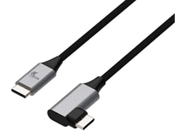 CABLE XTECH USB-C A USB-C CON ANGULO HACIA LA DERECHA (XTC-531)