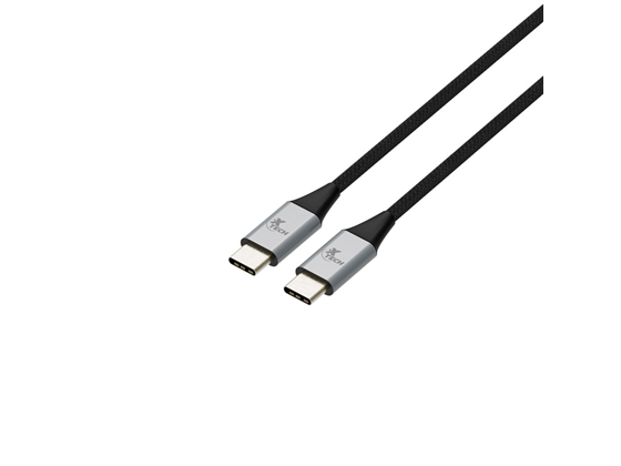 CABLE XTECH USB-C MACHO A USB-C MACHO TRENZADO, NEGRO, 6FT (XTC-533)