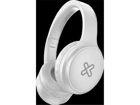 AUDIFONO CON MICROFONO KLIPX ESCAPE - BLUETOOTH 5.3 - CANCELACION DE RUIDO ACTIVA (ANC) - CONTROLES EN EL AURICULAR - HASTA 32 HORAS DE REPRODUCCION CON ANC Y HASTA 49 HORAS SIN ANC ACTIVO - ALMOADILLLA ACOLCHADAS - PUERTO 3.5" - PLEGABLE - BLANCO (KNH-300WH)