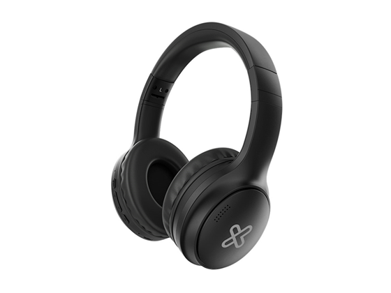 AUDIFONO CON MICROFONO KLIPX ESCAPE - BLUETOOTH 5.3 - CANCELACION DE RUIDO ACTIVA (ANC) - CONTROLES EN EL AURICULAR - HASTA 32 HORAS DE REPRODUCCION CON ANC Y HASTA 49 HORAS SIN ANC ACTIVO - ALMOADILLLA ACOLCHADAS - PUERTO 3.5" - PLEGABLE - NEGRO (KNH-300BK)