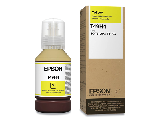 BOTELLA DE TINTA EPSON T49H AMARILLO  140ML T49H400  PARA IMPRESORA SCT3170X.