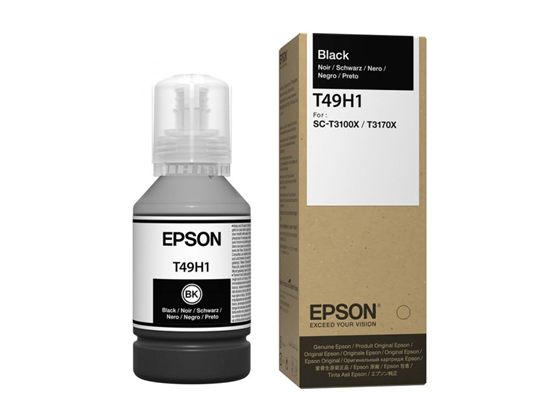 BOTELLA DE TINTA EPSON T49H NEGRO 140ML T49H100  PARA IMPRESORA SCT3170X.