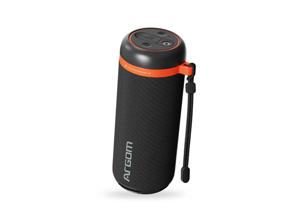 BOCINA  ARGOM BLUETOOTH, RADYON X10, HASTA 10 HORAS DE REPRODUCCION, CABLE DE CARGA INCLUIDO, RANGO DE FUNCIONAMIENTO 10M, ALTAVOZ DE 2.0 CANALAES,COLOR NEGRO. (ARG-SP-3009BK).