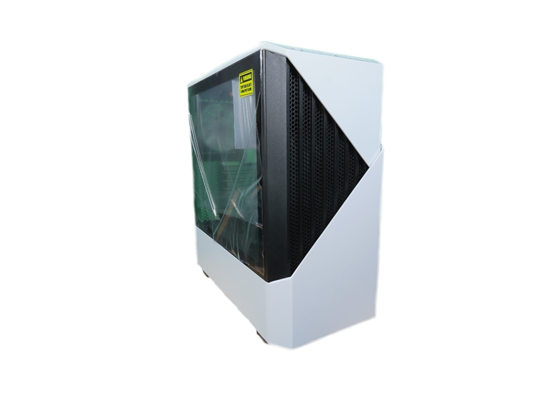 CASE MYO GAMING MID TOWER, 3 VENTILADORES RGB, 1 DELANTERO, 1 TRASERO Y 1 LATERAL, MYO-Z300, RAINBOW RGB HUB, PANEL LATERAL DE CRISTAL TEMPLADO, SOPORTE PARA VGA, SIN SUMINISTRO DE ENERGÍA. NEGRO/GRIS