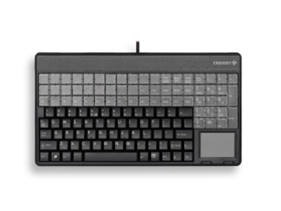 TECLADO MARCA CHERRY G86-6140, NEGRO, 14 PULGADAS, USB, PANEL TÁCTIL, DISEÑO DE 123, 20 TECLAS ADICIONALES, 123 PROGRAMABLES