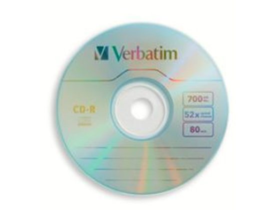 CD-R VERBATIM 52X, SPINDLE, BRANDED SURFACE, 50PK