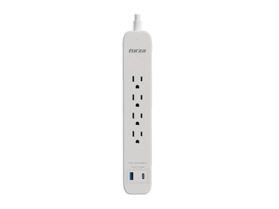PROTECTOR DE SOBRETENSIÓN DE 1625W / 500J, COMPATIBLE CON VOLTAJE DE ENTRADA 110V/220V, EQUIPADO CON 4 SALIDAS NEMA 5-15R, 1 PUERTO USB TIPO A Y 1 PUERTO USB TIPO C, CONECTOR DE ENTRADA NEMA 5-15P Y LUZ LED INDICADORA DE ESTADO. IDEAL PARA USO RESIDENCIAL U OFICINA, PROTEGE DISPOSITIVOS ELECTRÓNICOS CONTRA PICOS DE VOLTAJE.