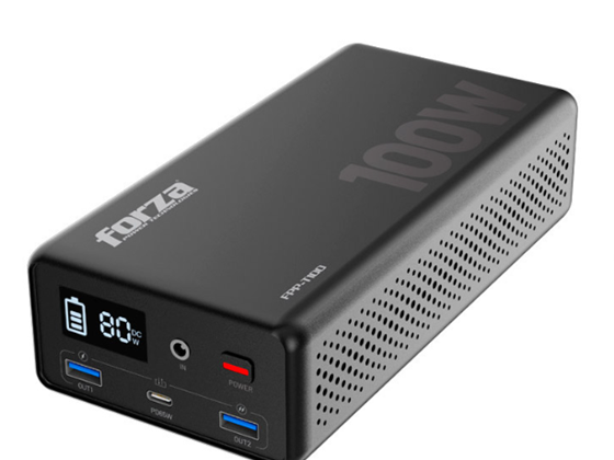 GENERADOR ELÉCTRICO TITAN PORTÁTIL DE BATERÍA LIFEPO4, 100W, (POWER BANK) 4 PUERTOS DE SALIDA, CARGA SOLAR MPPT, PANTALLA LCD, TURBOPOWER 200W, 80.64WH, CARGA RÁPIDA 1.2 HORAS (FPP-T100)