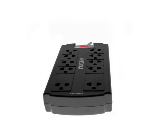 PROTECTOR REGLETA FORZA  MULTITOMA 10 X 1, 1080J/1800W, 120V/240V