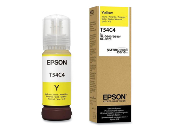BOTELLA DE TINTA EPSON T54C4 YELLOW , SURELAB D570