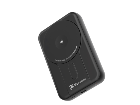 CARGADOR MÓVIL (POWER BANK) KLIP XTREME  CON CARGA INALÁMBRICA Y COMPATIBILIDAD MAGSAFE® 10.000MAH/38.5WH (KPB-600)