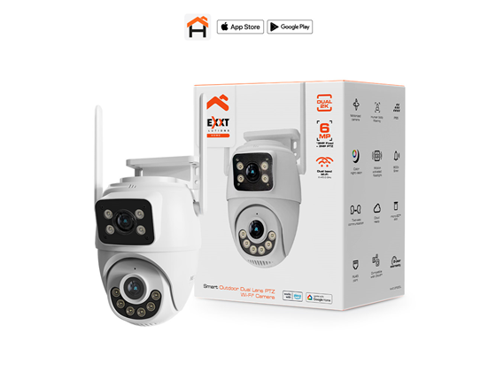 CAMARA DE VIGILANCIA NEXXT LENTES DUALES SMART (HOME AUTOMATION), 2K, PTZ, DIA Y NOCHE, OUTDOOR, RANURA MICRO SD + CLOUD, WIFI AC, IP65, SOFTWARE DE GRABACION, COMUNICACIÓN DE DOBLE VIA, LUCES SE ACTIVAN POR MOVIMIENTO (NHC-OP30DL)