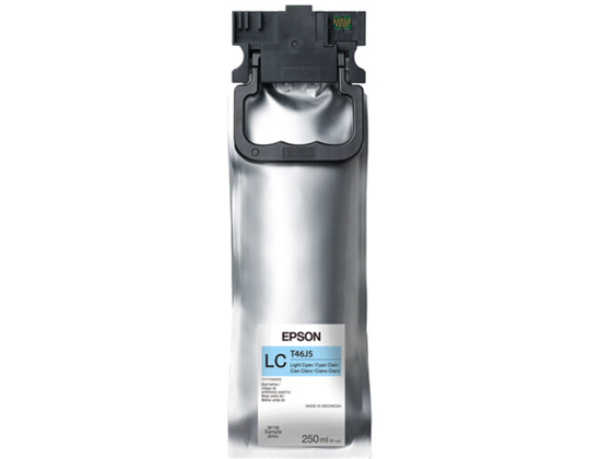 BOLSA DE TINTA EPSON LIGHT CYAN ULTRACHROME T46J 1 BOLSA DE 250ML D1070/D1070DE.