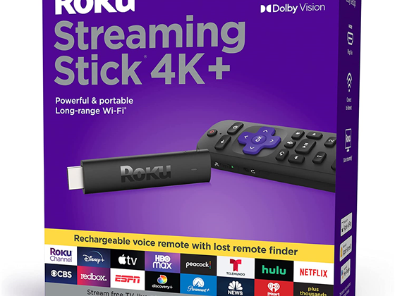 ROKU STREAMING 4K+ STICK - HDR/DOLBY VISION- PUERTO HDMI PARA CONVERTIR TV NORMAL EN SMART TV, CONTROL REMOTO (3920R)