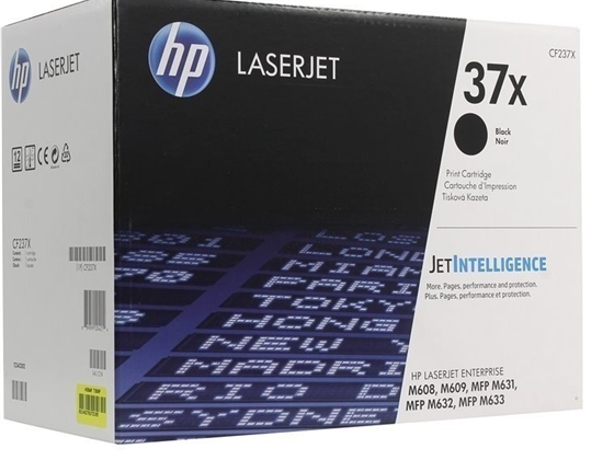 TONER HP 37X - CF237X - TONER CARTRIDGE - 1 X BLACK - 25,000 PAGES - FOR LASERJET M631DN, M631H, M632H, M631FHT, M608DN