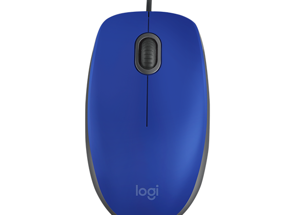 MOUSE LOGITECH M110 SILENT OPTICO USB (AZUL) - HIGH DEF 1000DPI OPTICAL SENSOR.