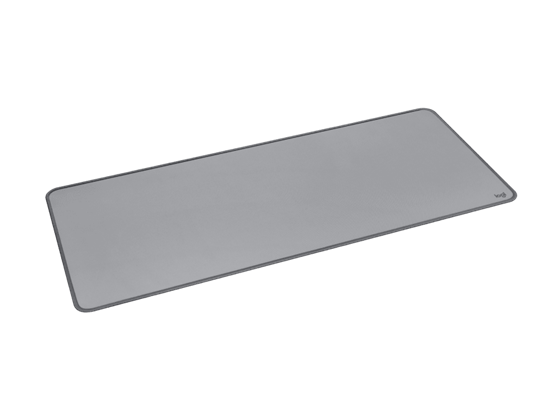 MOUSE PAD LOGITECH DESK MAT STUDIO SERIES COLOR MID GREY (GRIS), ALTURA 300 MM X ANCHO 700 MM X GROSOR 2 MM.