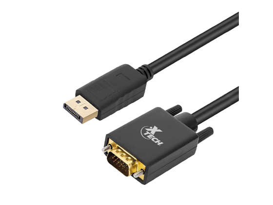 ADAPTADOR DE XTECH DISPLAYPORT MACHO A VGA MACHO (XTC-377)