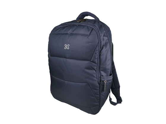 BULTO DE NOTEBOOK KLIPX MONACO 15.6" TIPO MOCHILA, 2 COMPARTIMENTOS PRINCIPALES, HASTA 33 LIBRAS, AZUL (KNB-426BL)