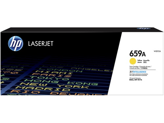 TONER HP 659A - W2012A - YELLOW - 13,000 PAGINAS - PARA IMPRESORA COLOR LASERJET - MM856DN, M776DN, M776ZS, M776Z