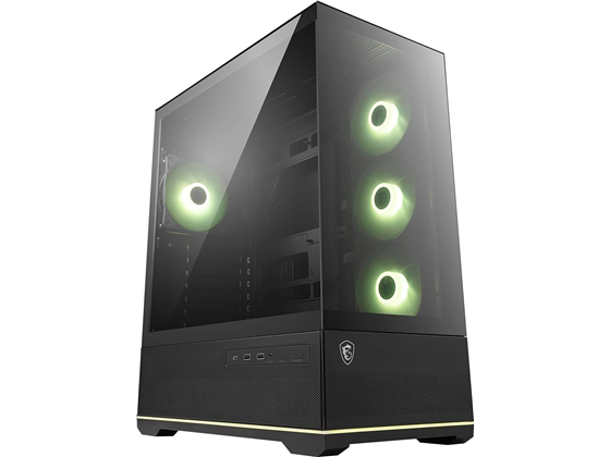 CASE MSI MAG PANO 110R PZ  , ATX / MICRO-ATX / MINI-TX, 2X USB 5GBS TYPE-A, 1X USB 20GBS TYPE-C, 1X AUDIO, 1X MIC, NEGRO