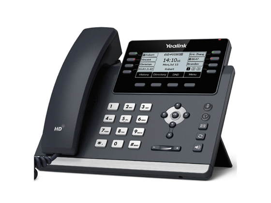 TELEFONO IP YEALINK SIP-T43U, 12SIP, POE,  WIFI, GIGABIT.
