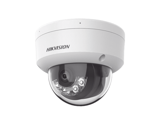 CAMARA DE VIGILANCIA HIKVISION ACUSENSE SMART HYBRID LIGHT, IP, DOMO, 8MP (3840 × 2160), IP67, IK10, MICROFONO, IR 30M.