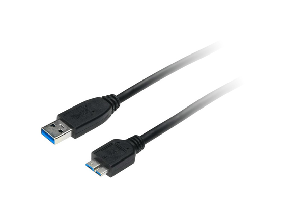 CABLE XTECH XTC-365 USB 3.0 A MICRO USB MACHO TIPO B, 3FT, NEGRO.(XTC-365)