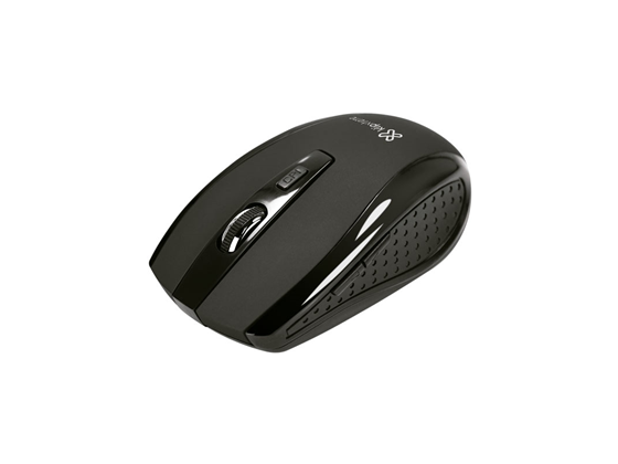 MOUSE WIRELESS KLIPX, OPTICAL, NEGRO, ERGONOMICO, 1600DPI, 5 BOTONES.