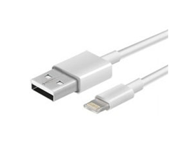 CABLE LIGHTNING ARGOM, 3 PIES, BLANCO. PARA IPHONE 5/5S/6/6S.