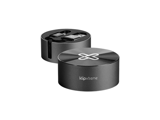 CABLE KLIPX USB TYPE C A USB TYPE A RETRACTABLE, 3.3 PIES, 2.1A NEGRO. (KAC-110BK)