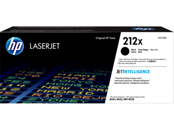 TONER HP 212X - W2120X - BLACK - 13,000 PAGINAS - PARA LASERJET COLOR  - M554DN - M555DN - M578DN