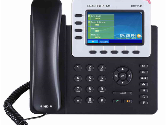 TELEFONO IP GRANDSTREAM GXP-2140, 4-LÍNEAS, 4-SIP