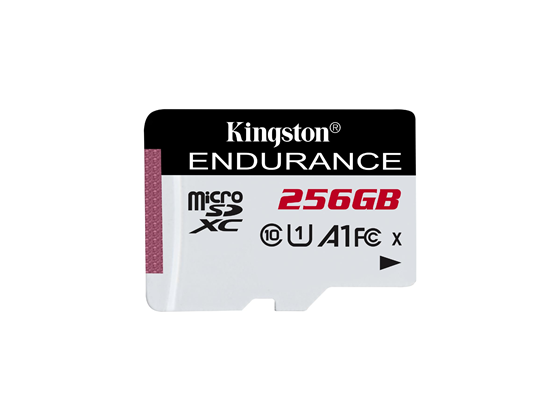 MEMORIA MICROSD KINGSTON SDXC 256GB, ESPECIALIZADA PARA VIDEOVIGILANCIA. TARJETA DE MEMORIA FLASH, HIGH ENDURANCE, 1080P, FULL HD, HASTA 95 MB/S