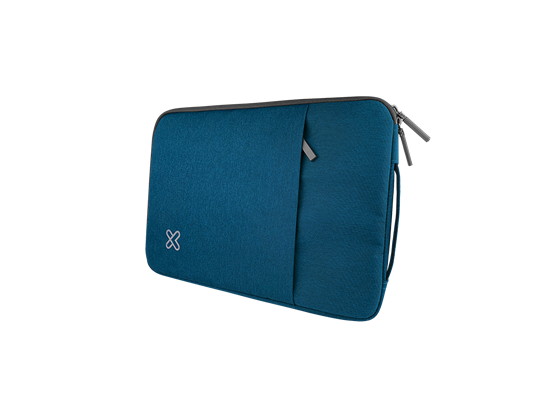 BULTO PARA NOTEBOOK KLIPX SQUAREPRO TIPO SLEEVE 15.6" TIPO SLEEVE, AZUL (KNS-420BL)