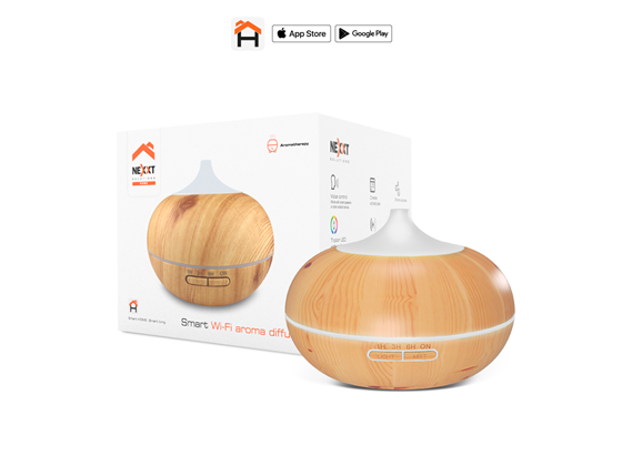 DIFUSOR DE AROMA INTELIGENTE NEXXT, WIFI, 7 COLORES LED COMPATIBLE CON NEXXT HOME Y ALEXA, (NHA-A600)