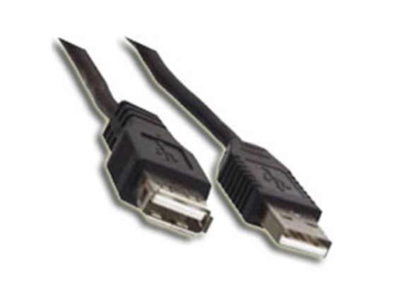 CABLE EXTENSION USB AGILER, 6 PIES, NEGRO.