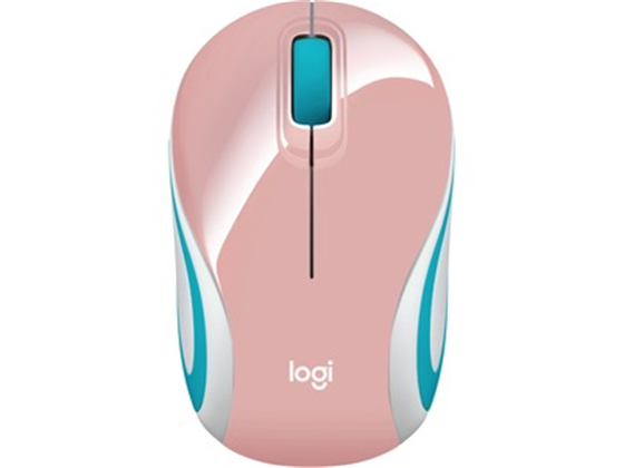 MOUSE LOGITECH M187 INALAMBRICO MINI OPTICO, BLOSSOM, USB NANO RECEIVER - SMART SLEEP.